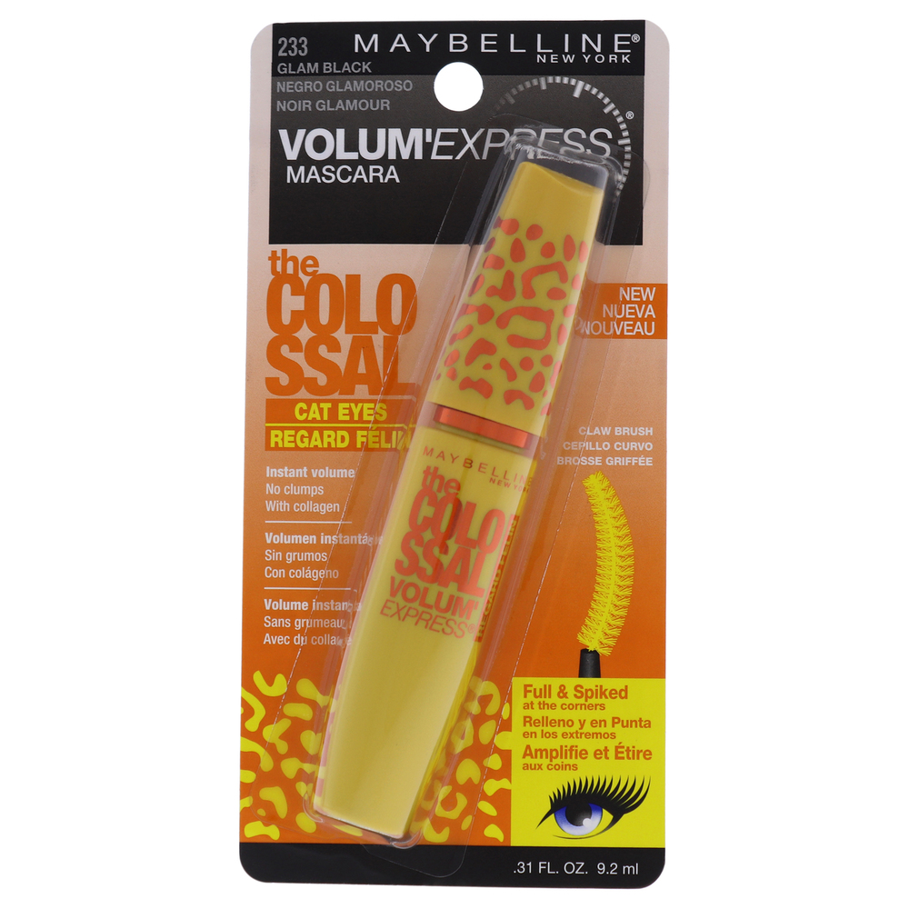The Colossal VolumExpress Cat Eyes Mascara - 233 Black by Maybelline 0.31 oz